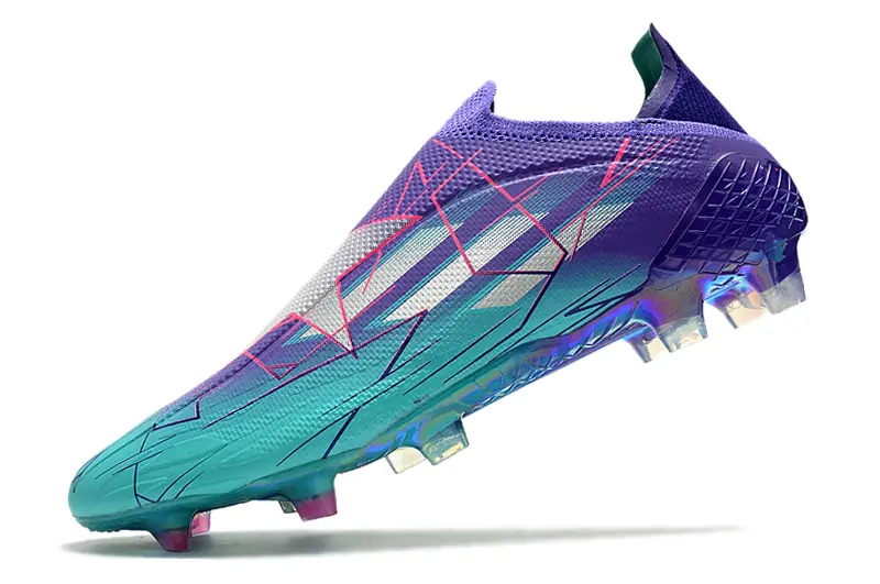 Adidas X Speedflow+ Laceless FG - Aqua/Electric Blue/Fuchsia Purple
