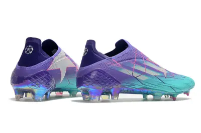 Adidas X Speedflow+ Laceless FG - Aqua/Electric Blue/Fuchsia Purple