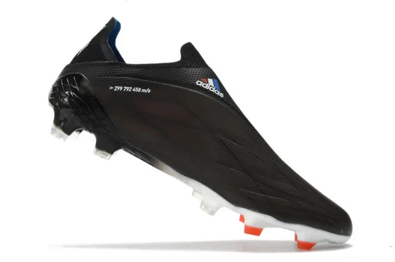 Adidas X Speedflow+ Laceless FG - Black/Vibrant Red/White Contrast