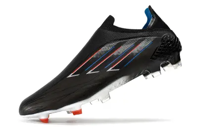 Adidas X Speedflow+ Laceless FG - Black/Vibrant Red/White Contrast