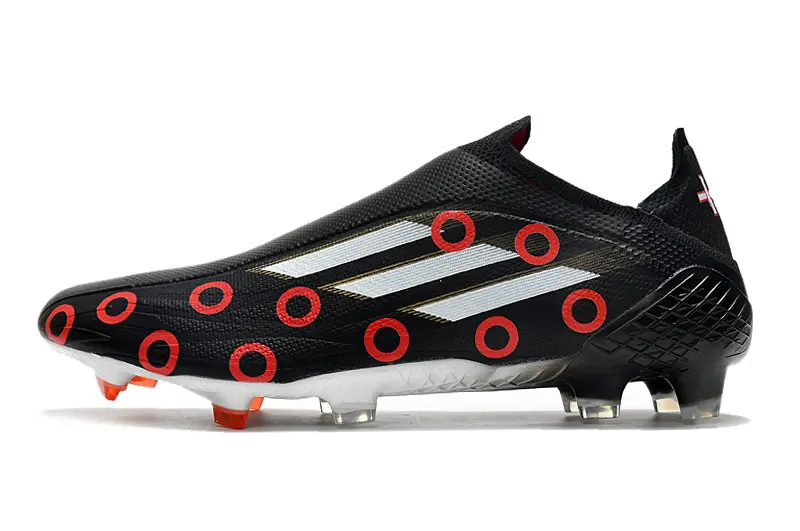 Adidas X Speedflow+ Laceless FG - Black/Fiery Red/Sleek White