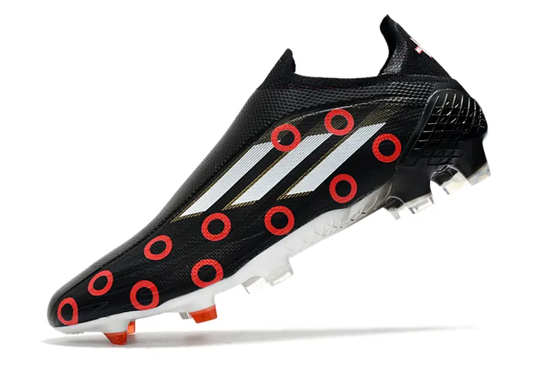 Adidas X Speedflow+ Laceless FG - Black/Fiery Red/Sleek White