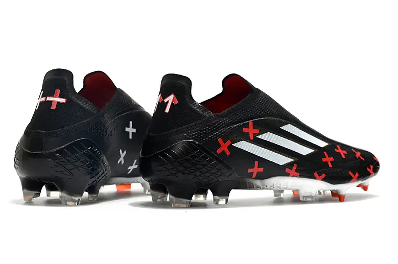 Adidas X Speedflow+ Laceless FG - Black/Fiery Red/Sleek White