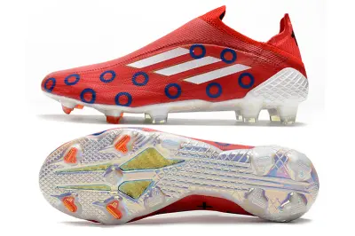 Adidas X Speedflow+ Laceless FG - Red/Ocean Blue/White