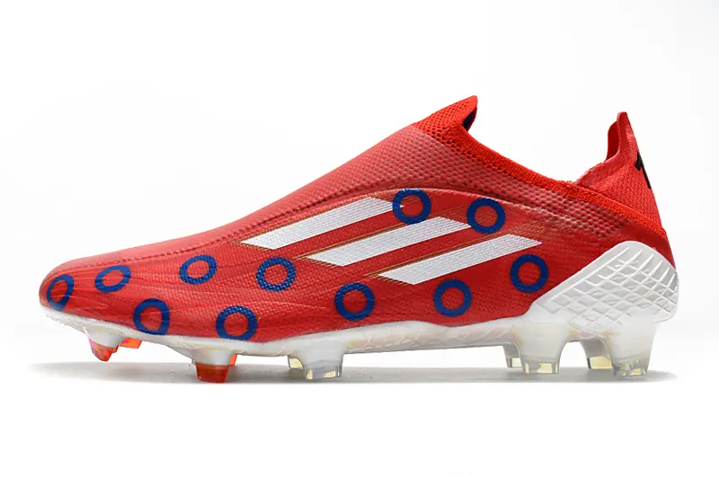 Adidas X Speedflow+ Laceless FG - Red/Ocean Blue/White