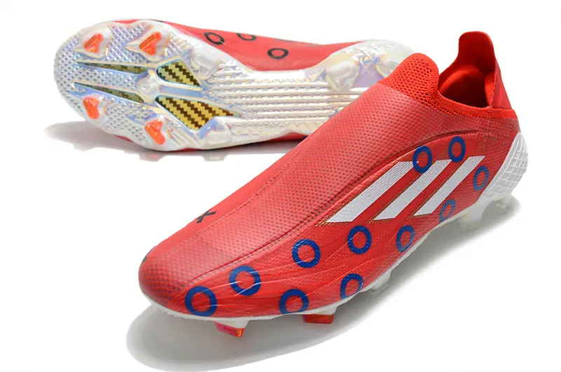 Adidas X Speedflow+ Laceless FG - Red/Ocean Blue/White