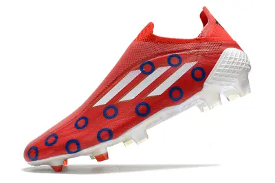 Adidas X Speedflow+ Laceless FG - Red/Ocean Blue/White
