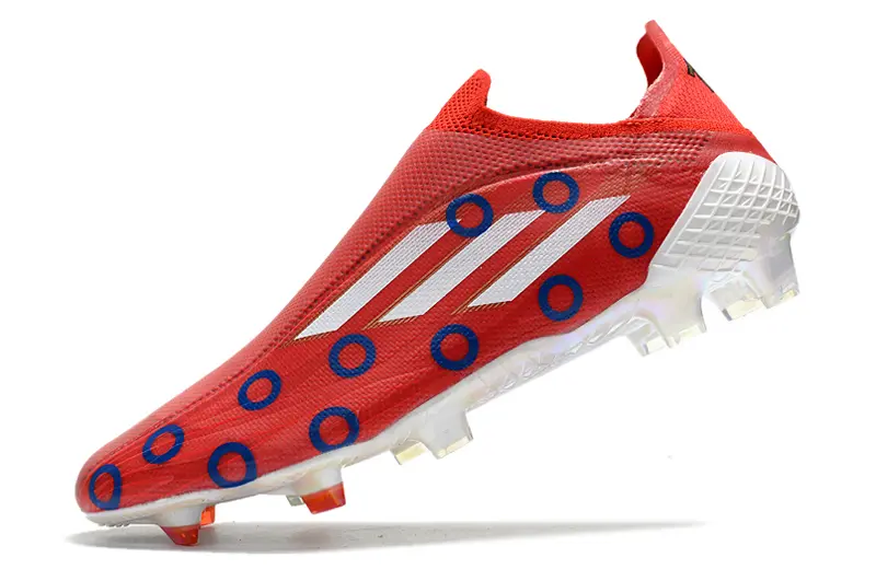 Adidas X Speedflow+ Laceless FG - Red/Ocean Blue/White