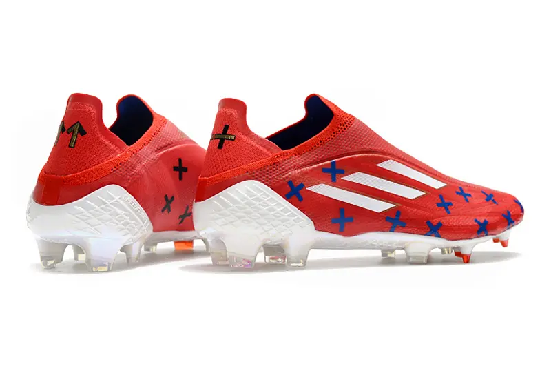 Adidas X Speedflow+ Laceless FG - Red/Ocean Blue/White