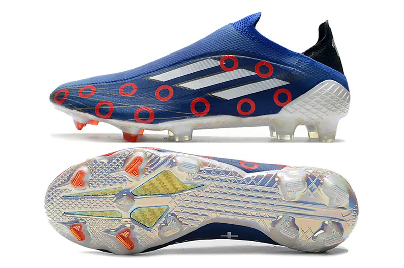 Adidas X Speedflow+ Laceless FG - Navy/Electric Red/White