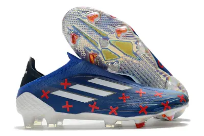 Adidas X Speedflow+ Laceless FG - Navy/Electric Red/White