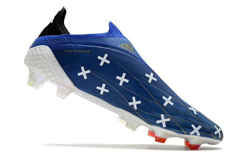 Adidas X Speedflow+ Laceless FG - Navy/Electric Red/White