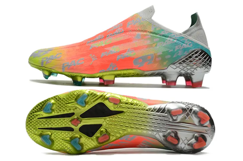 Adidas X Speedflow+ Laceless FG - Orange/Electric Orange/Lime Green