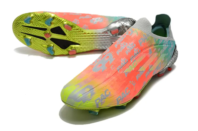 Adidas X Speedflow+ Laceless FG - Orange/Electric Orange/Lime Green