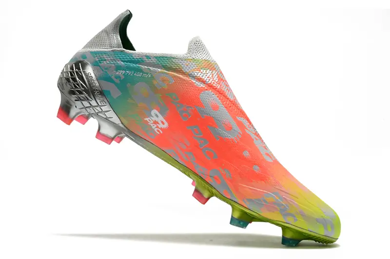 Adidas X Speedflow+ Laceless FG - Orange/Electric Orange/Lime Green