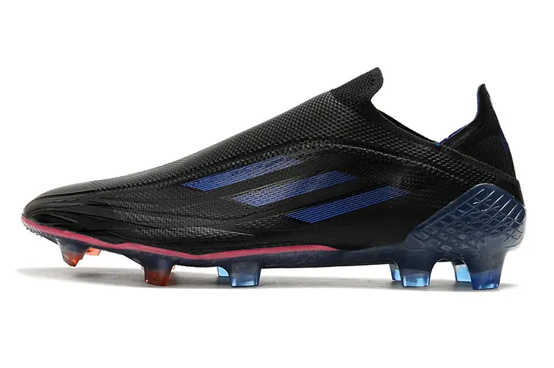 Adidas X Speedflow+ Laceless FG - Black/Midnight Blue/Crimson Red