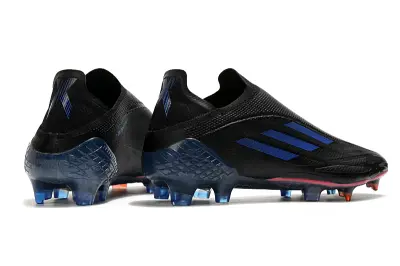 Adidas X Speedflow+ Laceless FG - Black/Midnight Blue/Crimson Red