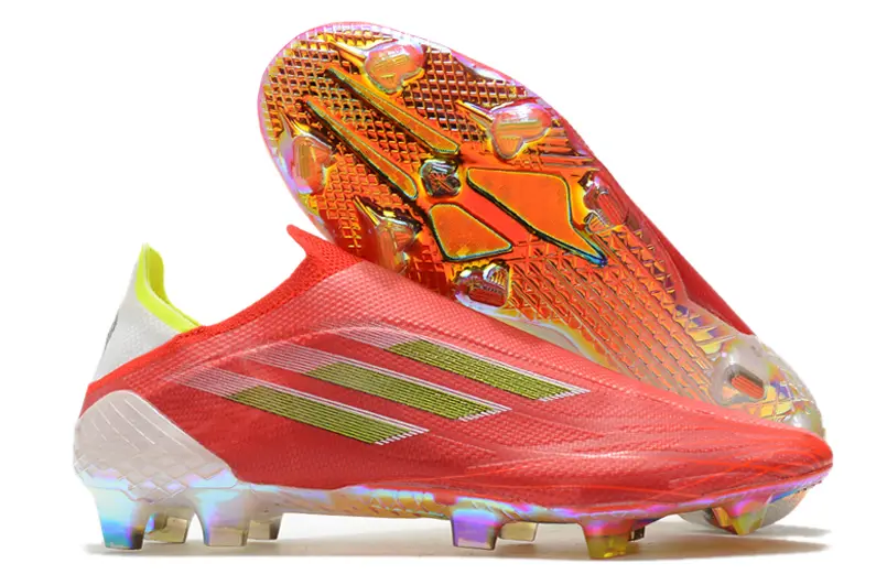 Adidas X Speedflow+ Laceless FG - Red/Vibrant Red/Electric Lime