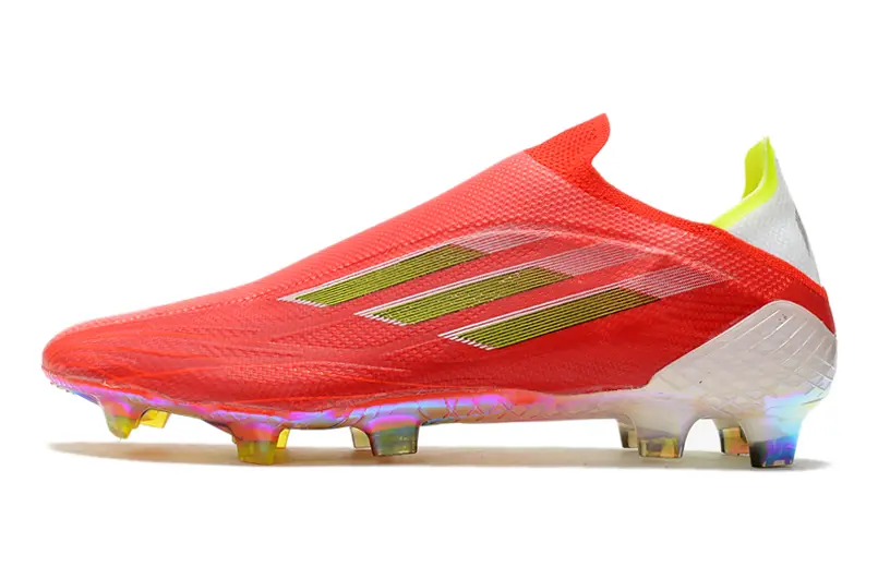 Adidas X Speedflow+ Laceless FG - Red/Vibrant Red/Electric Lime