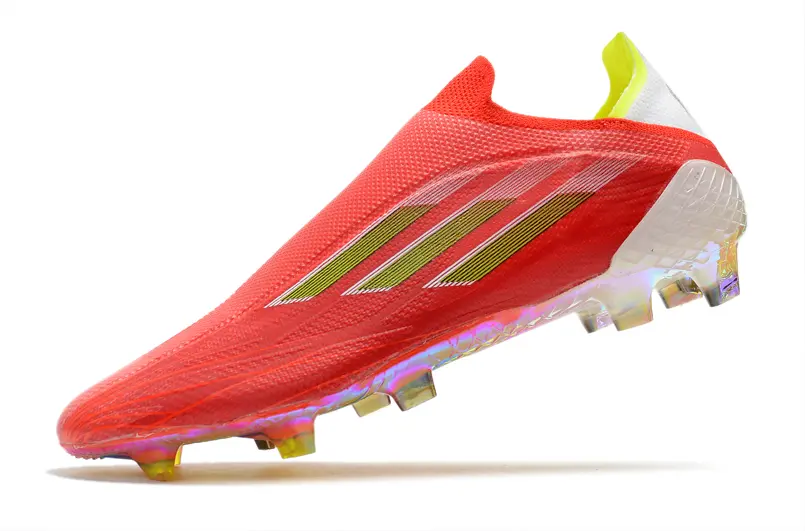 Adidas X Speedflow+ Laceless FG - Red/Vibrant Red/Electric Lime