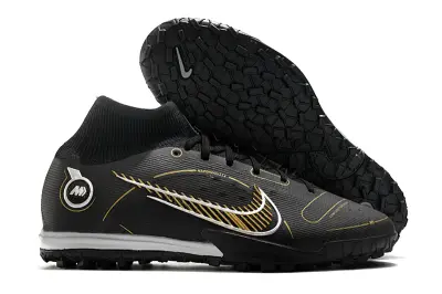 Nike Air Zoom Mercurial Superfly 9 Elite TF - Black/Golden Accent/White Details