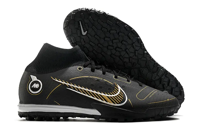Nike Air Zoom Mercurial Superfly 9 Elite TF - Black/Golden Accent/White Details