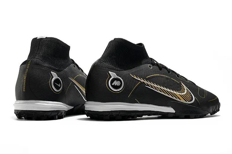 Nike Air Zoom Mercurial Superfly 9 Elite TF - Black/Golden Accent/White Details