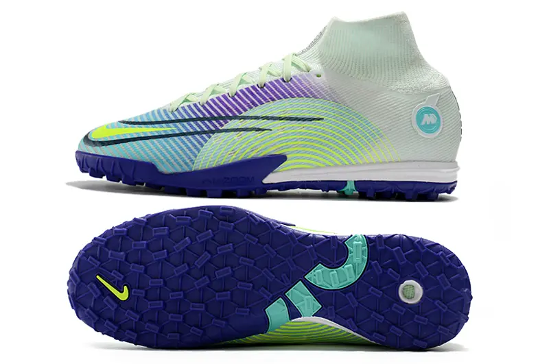 Nike Air Zoom Mercurial Superfly 9 Elite TF - Green/Pastel Blue/Purple Wave