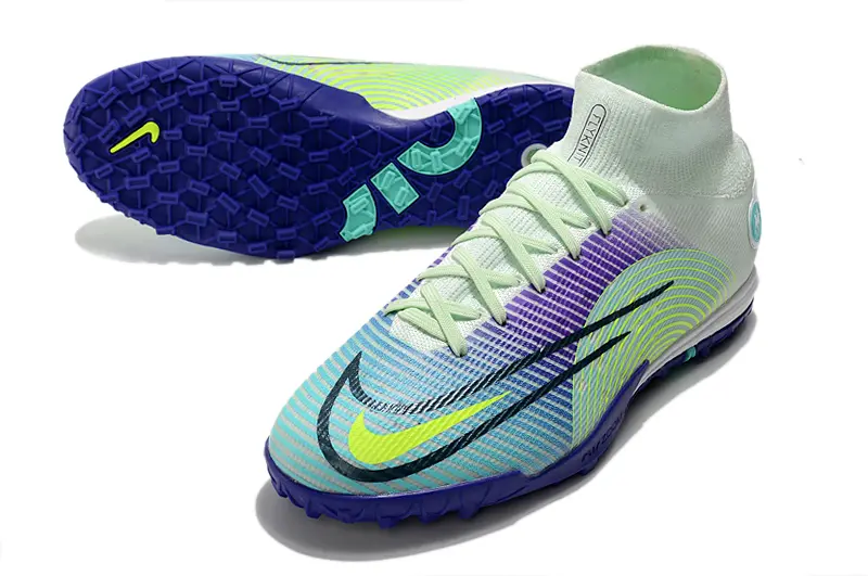 Nike Air Zoom Mercurial Superfly 9 Elite TF - Green/Pastel Blue/Purple Wave