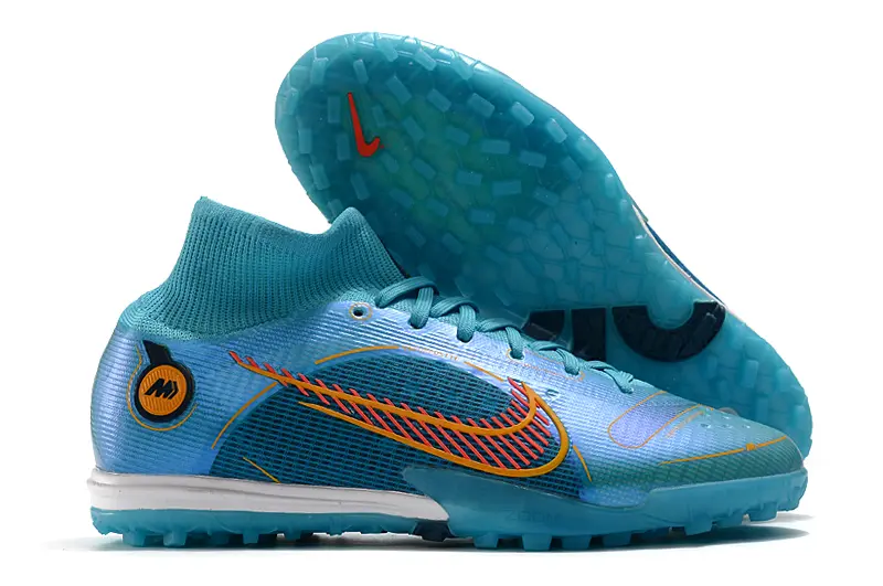 Nike Air Zoom Mercurial Superfly 9 Elite TF - Turquoise/Electric Blue/Citrus Orange