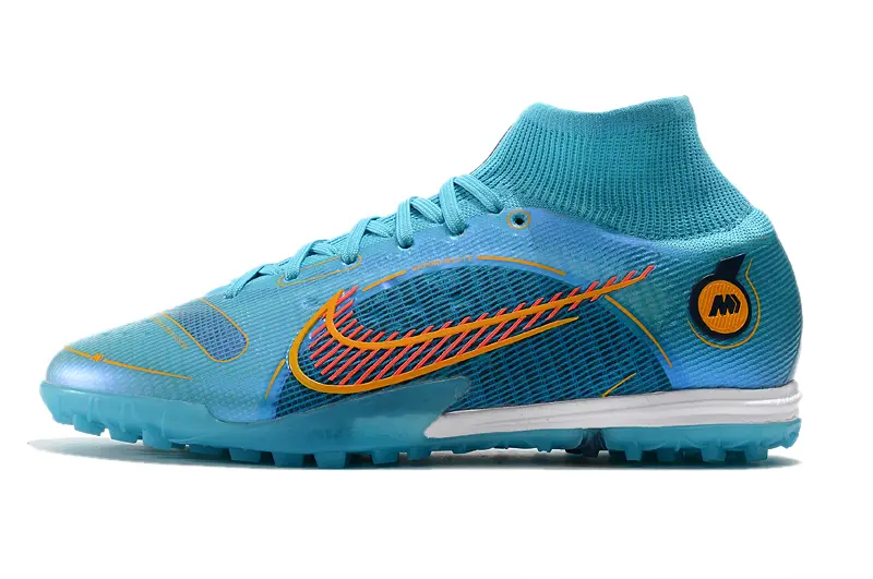 Nike Air Zoom Mercurial Superfly 9 Elite TF - Turquoise/Electric Blue/Citrus Orange