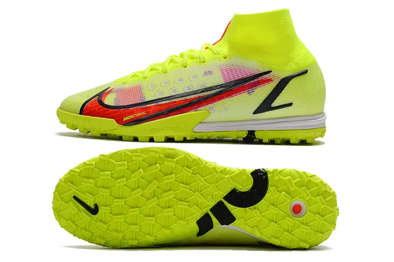Nike Air Zoom Mercurial Superfly 9 Elite TF - Yellow/Fluorescent Yellow/Red Flame
