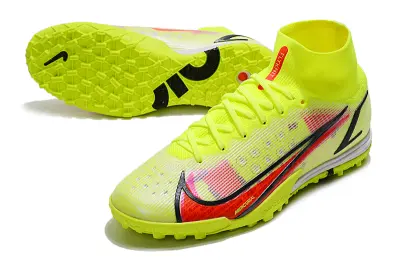 Nike Air Zoom Mercurial Superfly 9 Elite TF - Yellow/Fluorescent Yellow/Red Flame