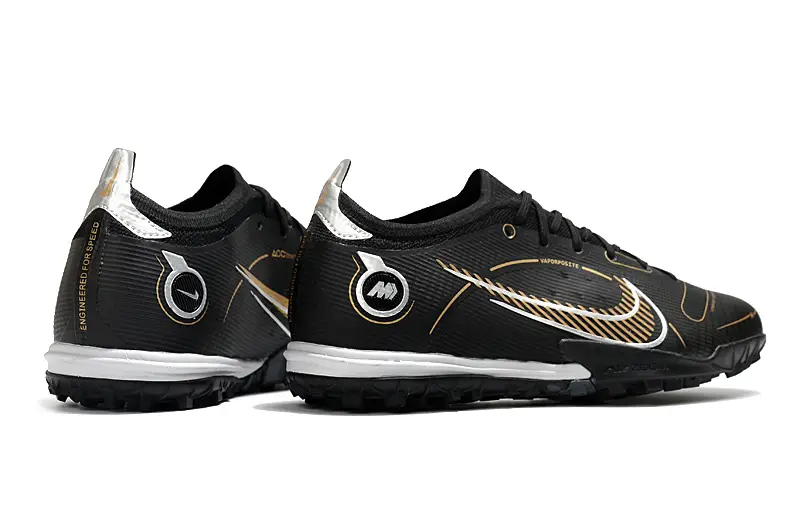 Nike Mercurial Vapor 14 Elite TF - Black/Metallic Gold/White
