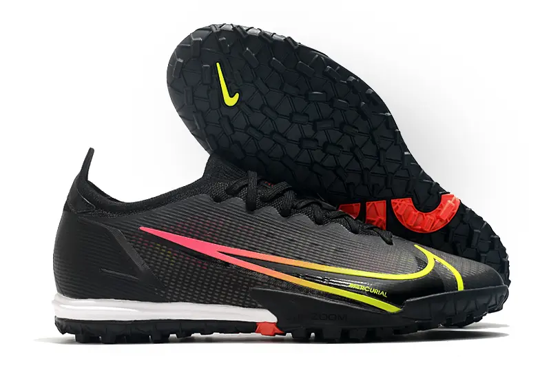 Nike Mercurial Vapor 14 Elite TF - Black/Neon Yellow/Hot Pink