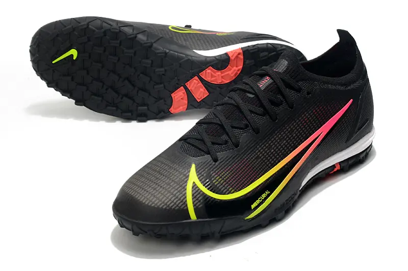 Nike Mercurial Vapor 14 Elite TF - Black/Neon Yellow/Hot Pink