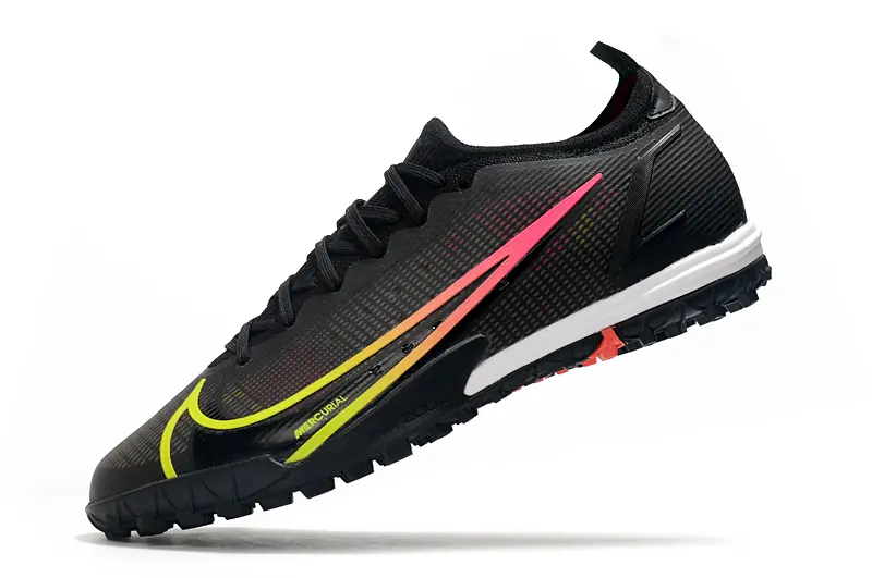 Nike Mercurial Vapor 14 Elite TF - Black/Neon Yellow/Hot Pink