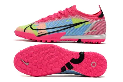 Nike Mercurial Vapor 14 Elite TF - Pink/Neon Yellow/Cyan Blue