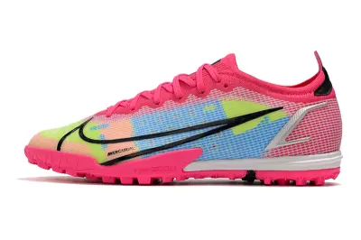 Nike Mercurial Vapor 14 Elite TF - Pink/Neon Yellow/Cyan Blue