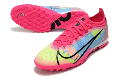 Nike Mercurial Vapor 14 Elite TF - Pink/Neon Yellow/Cyan Blue