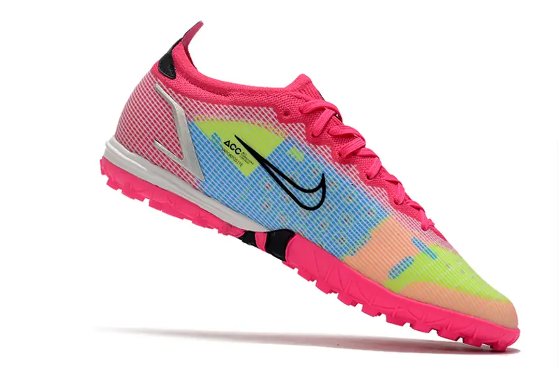 Nike Mercurial Vapor 14 Elite TF - Pink/Neon Yellow/Cyan Blue