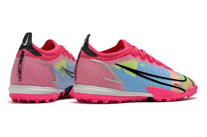 Nike Mercurial Vapor 14 Elite TF - Pink/Neon Yellow/Cyan Blue