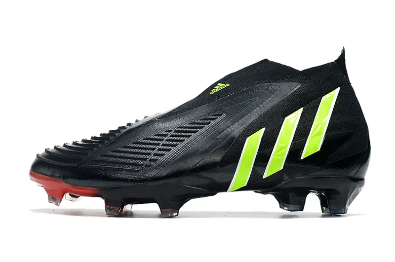 Adidas Predator Edge+ Laceless FG - Black/Neon Green/Red