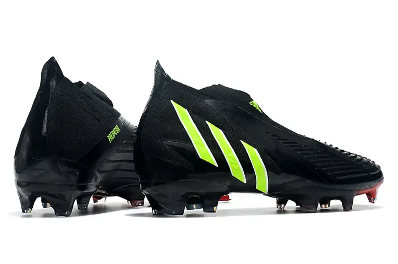 Adidas Predator Edge+ Laceless FG - Black/Neon Green/Red