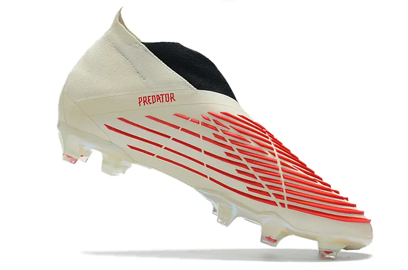 Adidas Predator Edge+ Laceless FG - Beige/Crimson Red/Metallic Gold