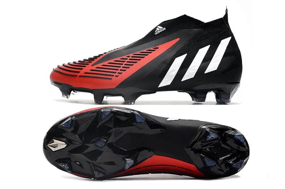 Adidas Predator Edge+ Laceless FG - Red/Crimson Blaze/Classic Black