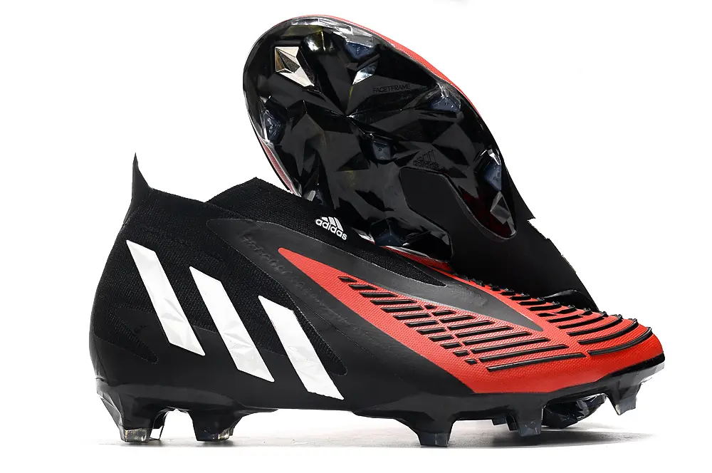 Adidas Predator Edge+ Laceless FG - Red/Crimson Blaze/Classic Black