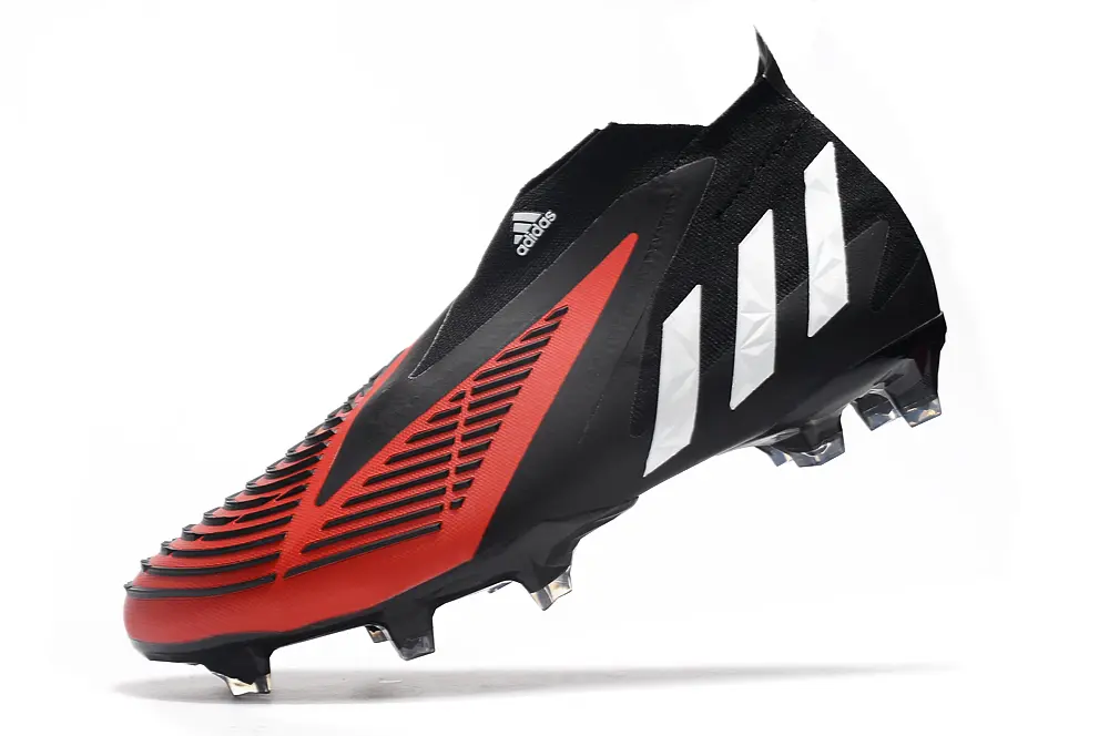 Adidas Predator Edge+ Laceless FG - Red/Crimson Blaze/Classic Black