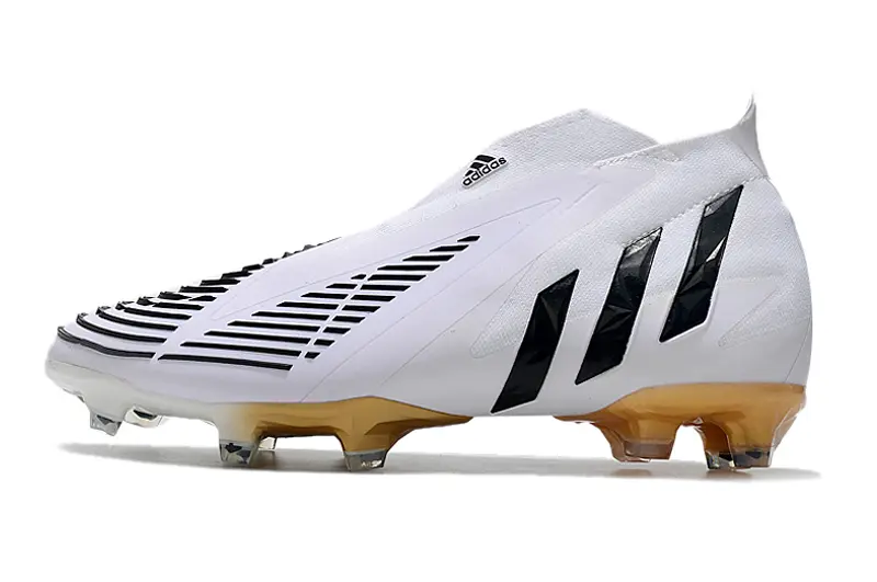 Adidas Predator Edge+ Laceless FG - White/Black/Gold