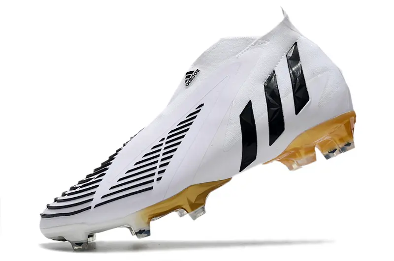 Adidas Predator Edge+ Laceless FG - White/Black/Gold